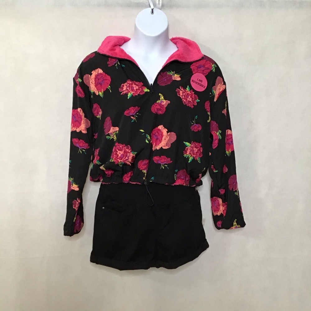 Eye Shadow Reversible Zip Up Pullover - image 1